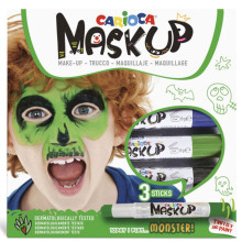 Peinture Pour Le Visage Mask Up Monster, 3 pcs - Carioca