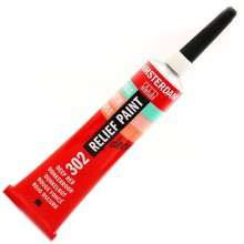 Peinture Relief Tube 20ml Rouge Foncé 302 - Amsterdam