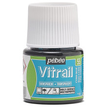 Peinture Sur Verre Base Solvant Vitrail, Bleu Cyan - Pébéo