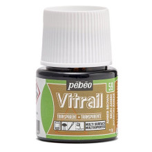Peinture Sur Verre Base Solvant Vitrail, Brun Ambre - Pébéo