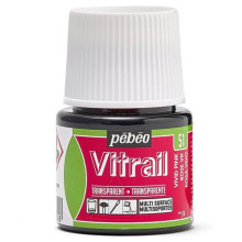 Peinture Sur Verre Base Solvant Vitrail, Rose Vif - Pébéo