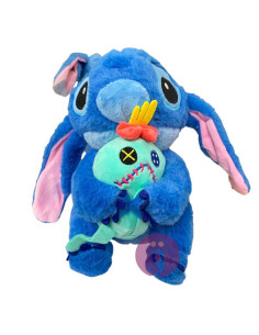 Peluche Stitch avec Poupée, 24 cm