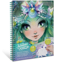 Petit Carnet Créatif, Peinture Par Autocollants - Nebulous Stars