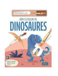 Pinceau Magique à L'eau - Libère Les Couleurs - Peinture Les Dinosaures - Sassi