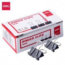 Pinces A Clip Deli 15 mm (12 pcs) Noir