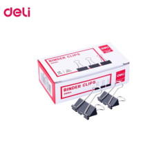 Pinces A Clip Deli 25 mm (12 pcs) Noir