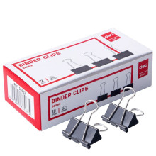 Pinces A Clip Deli 32 mm (12 pcs) Noir