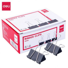 Pinces A Clip Deli 41 mm (12 pcs) Noir