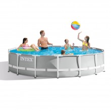 Piscine Intex Prism Frame™ 4.6m/1.07m avec Echelle, Filtre, Couverture
