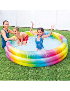 Piscinette Intex Rainbow 1.68m/38cm - Réf.58449