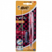 PLUME BIC EASYCLIC BLISTER CERISE