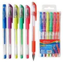 Pochette 6 Stylos Gel Néon, Keyroad - Réf.55747