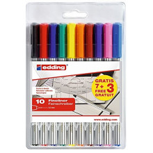 Pochette De 10 Fineliner EDDING