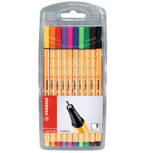 Pochette De 10 Stylo-Feutres Pointe Fine Point 88 - Stabilo