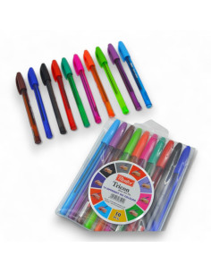 Pochette De 10 Stylos à Bille Tricon - Montex