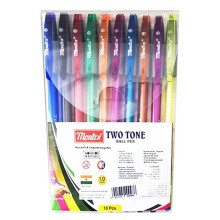 Pochette De 10 Stylos à Bille Two Tone - Montex