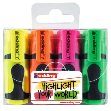 Pochette De 4 Mini Surligneurs Fluo EDDING