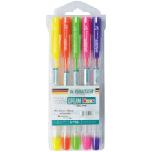Pochette De 5 Stylos Gel Néon - Hauser