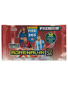Pochette Premium Panini FIFA 365 Adrenalyn XL 2026, 10 Cartes