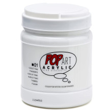 Pop Art Peinture Acrylique -Blanc De Titane 01- PEBEO 700 ml