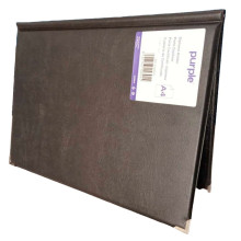 Porte Certificat/Porte Diplôme Avec Mousse Essential Purple Noir