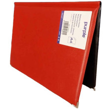 Porte Certificat/Porte Diplôme Avec Mousse Essential Purple Rouge