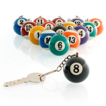Porte-Clés Boule De Billard Américain