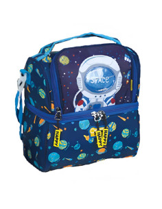 Porte Goûter Isothermique 2 Poches, Astronaute - Happy