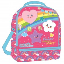 Porte Goûter Isothermique MUST Rainbow 2 Pochettes - Réf.584717