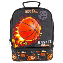 Porte Goûter Isothermique MUST Yummy Basketball 2 Pochettes - Réf.585567