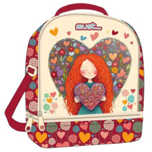 Porte Goûter Isothermique MUST Yummy Red Heart 2 Pochettes - Réf.585760
