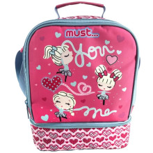 Porte Goûter Isothermique MUST Yummy You Love Me 2 Pochettes - Réf.585791