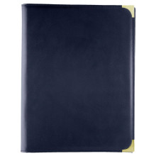 Porte Menu Cuir A5 Avec Motifs Dorés