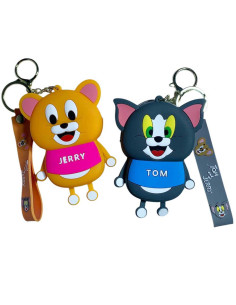 Porte-Monnaie Porte Clés 2en1 En silicone, Tom&Jerry