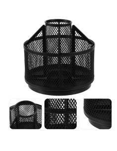 Porte-Stylos Rotatif Pagode en Métal Noir