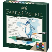 Portefeuille de 10 Marqueurs Aquarelle Albrecht Dürer, Faber-Castell - Réf.160310