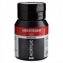 Pot Acrylique 500ml Noir Oxyde 735 - Amsterdam