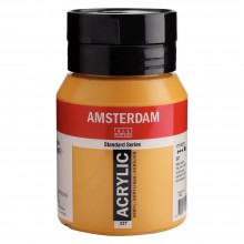 Pot Acrylique 500ml Ocre Jaune 227 - Amsterdam