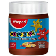 Pot de Gouache Color'Peps 200ml Marron Classique, Maped - Réf.726619