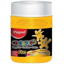 Pot de Gouache Color'Peps 200ml Orange Fluo, Maped - Réf.726576