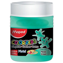 Pot de Gouache Color'Peps 200ml Vert Métal, Maped - Réf.72634