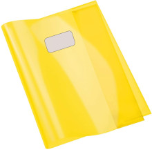 Protège-Cahier En PVC Cristal 24x32 cm, Jaune - Purple