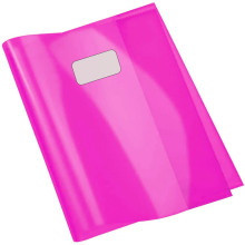Protège-Cahier En PVC Cristal 24x32 cm, Rose - Purple