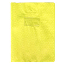 Protège-Cahier En Pvc Diamant 17x22, Jaune - Purple