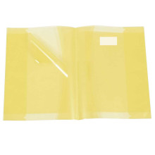 Protège-Cahier En Pvc Glossy 17x22, Jaune Pastel - Purple