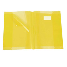 Protège-Cahier En Pvc Glossy 17x22, Jaune - Purple