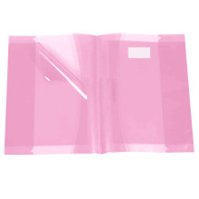 Protège-Cahier En Pvc Glossy 17x22, Rose Pastel - Purple