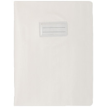 Protège-Cahier En Pvc Lino 17x22, Blanc - Purple