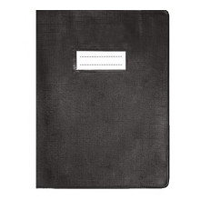 Protège-Cahier En Pvc Lino 17x22, Noir - Purple