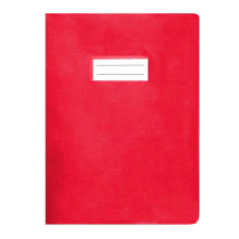 Protège-Cahier En Pvc Lino A4, Rouge - Purple